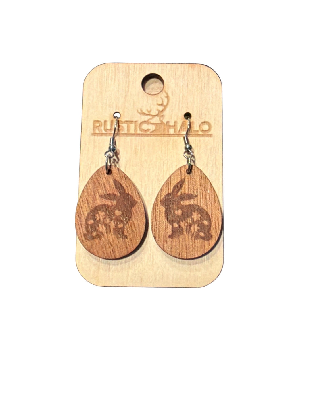 Bunny Floral Dangle Earrings - Rustic Halo