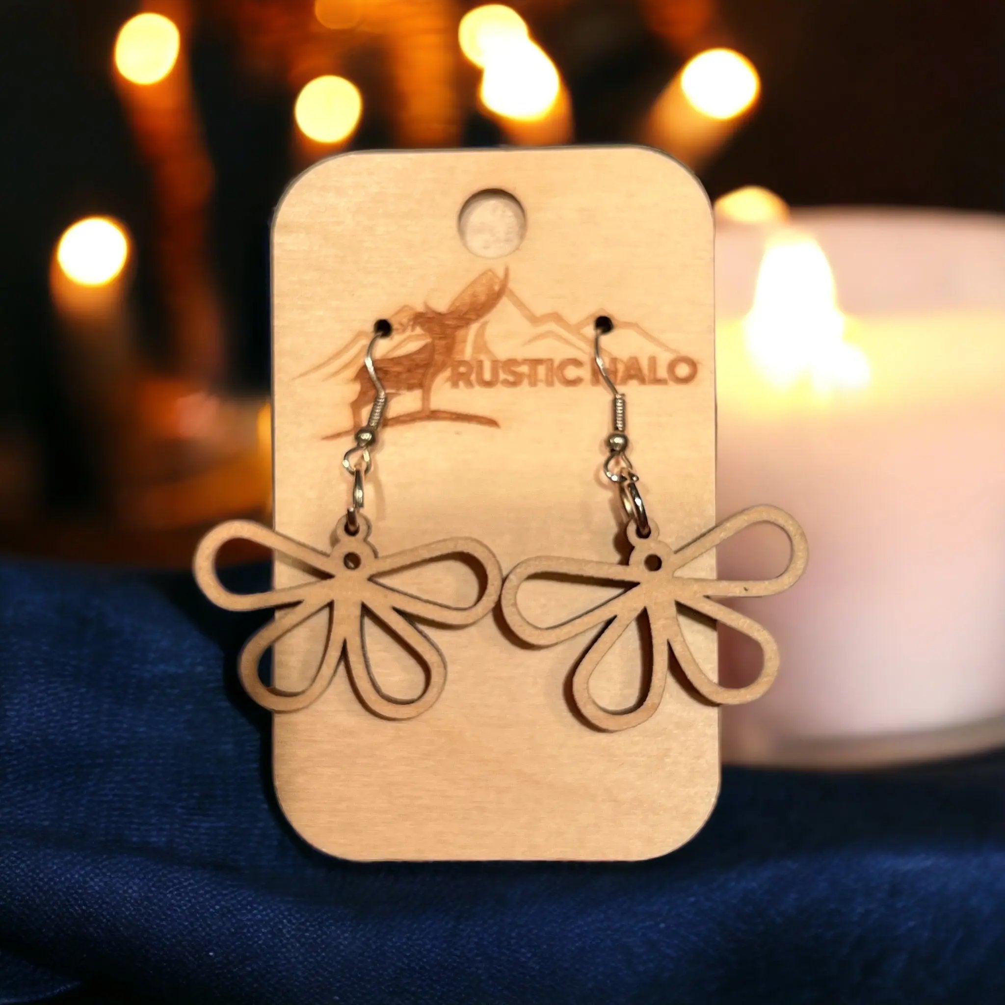 Butterfly Dangle Earrings - Rustic Halo