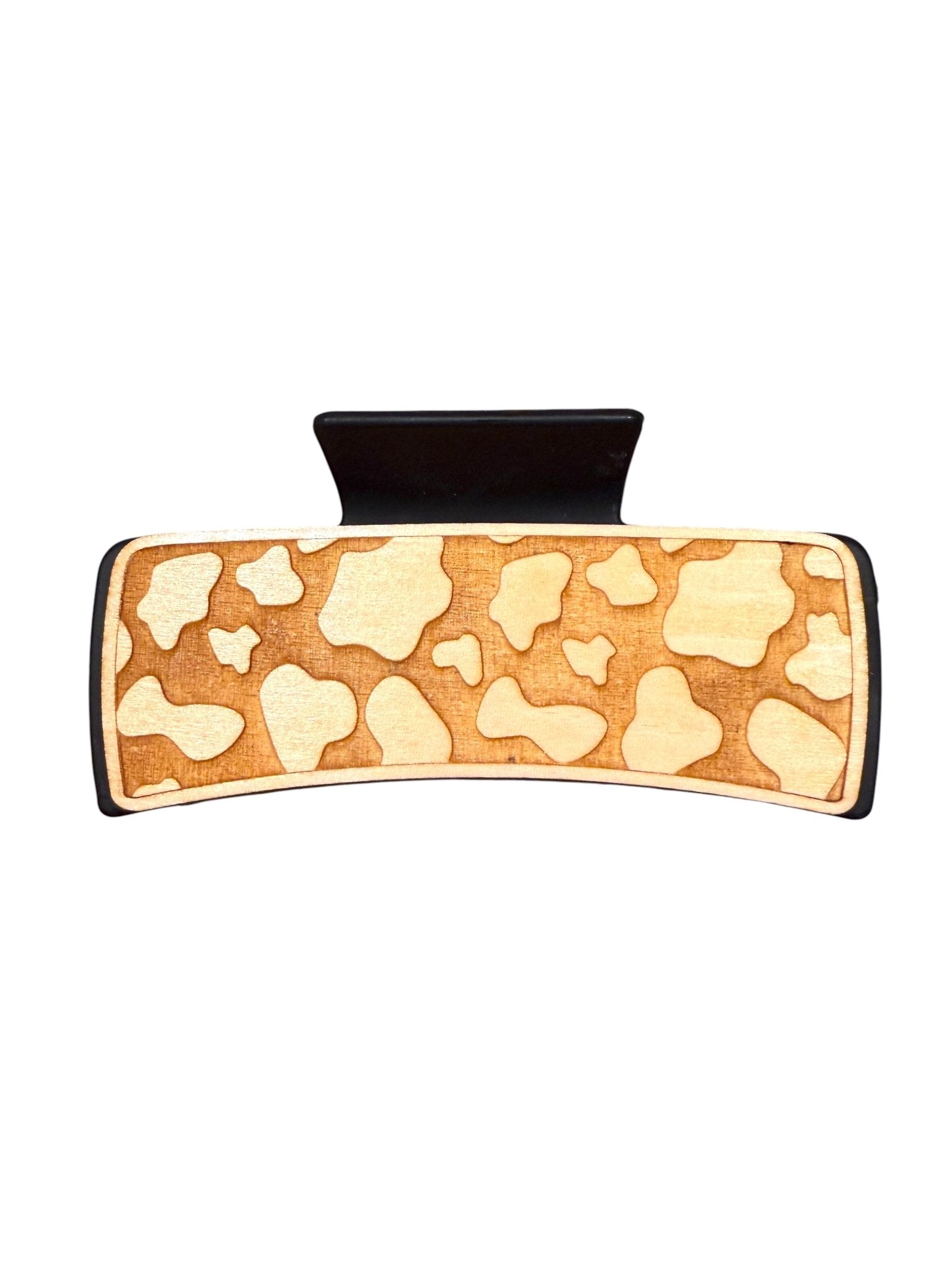 Cow Print Hair Claw - Rustic Halo