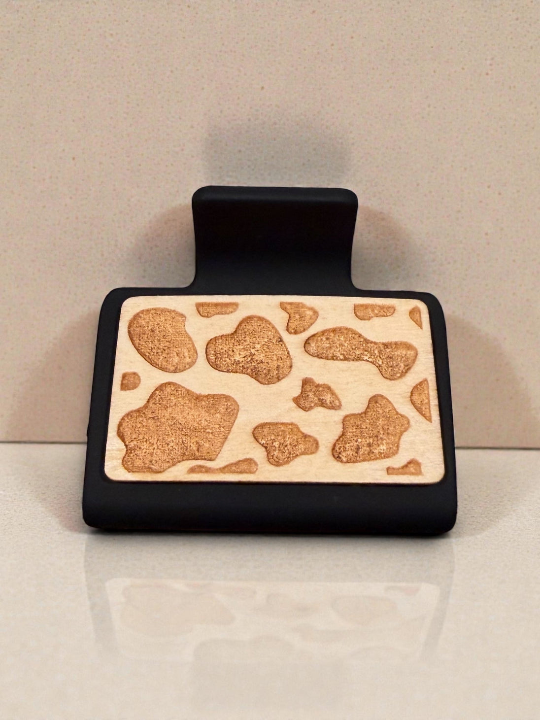Cow Print Hair Claw - Rustic Halo