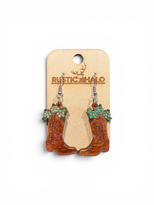 Cowgirl Flower Garden Dangles - Rustic Halo