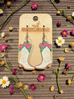Cowgirl Flower Garden Dangles - Rustic Halo