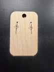 Daisy Floral Geometric Dangle Earrings - Rustic Halo