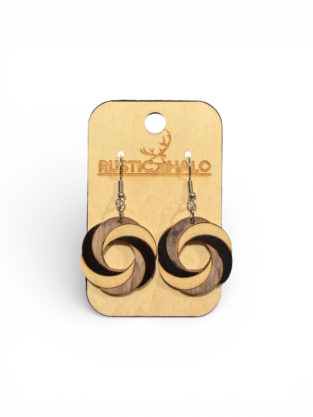 Dangling Spiral Earrings - Rustic Halo