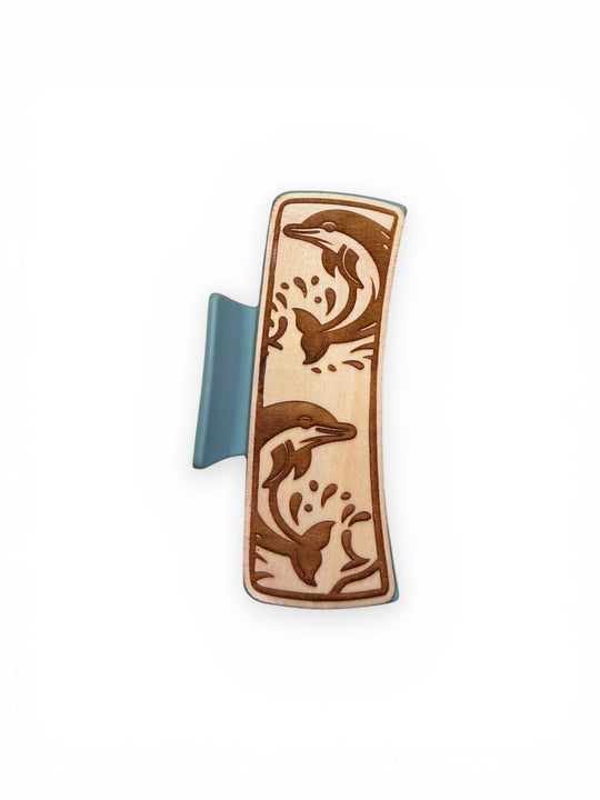 Dolphin Splash Hair Claw - Rustic Halo