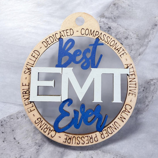 EMT Christmas Tree Ornament - Rustic Halo