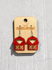 Farmhouse Barn Dangle Earrings - Rustic Halo