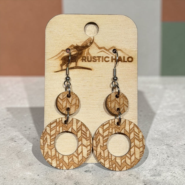 Fetching Circle Earrings - Rustic Halo