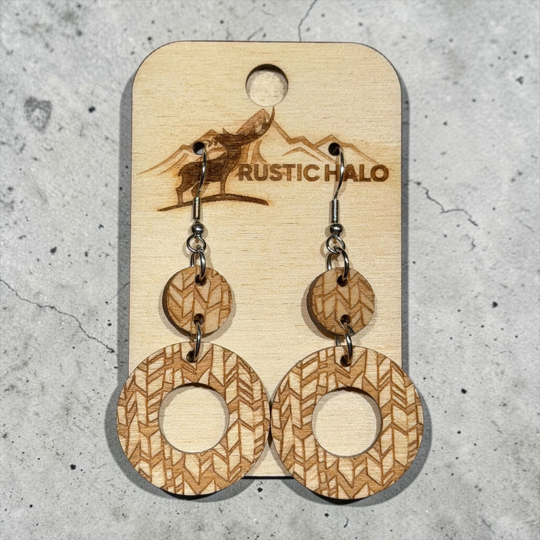 Fetching Circle Earrings - Rustic Halo