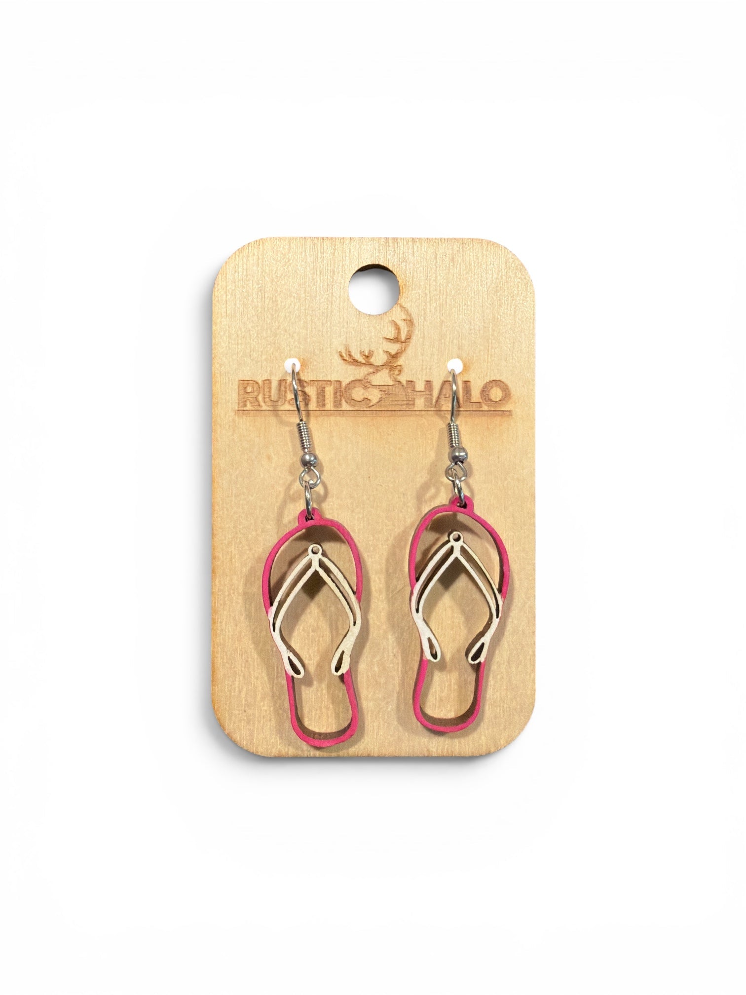 Flip Flop Dangle Earrings - Rustic Halo
