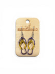 Flip Flop Dangle Earrings - Rustic Halo