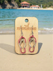 Flip Flop Dangle Earrings - Rustic Halo