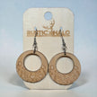 Floral Wood Earrings - Rustic Halo