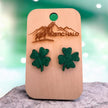 Four Leaf Clover Stud Earrings - Rustic Halo