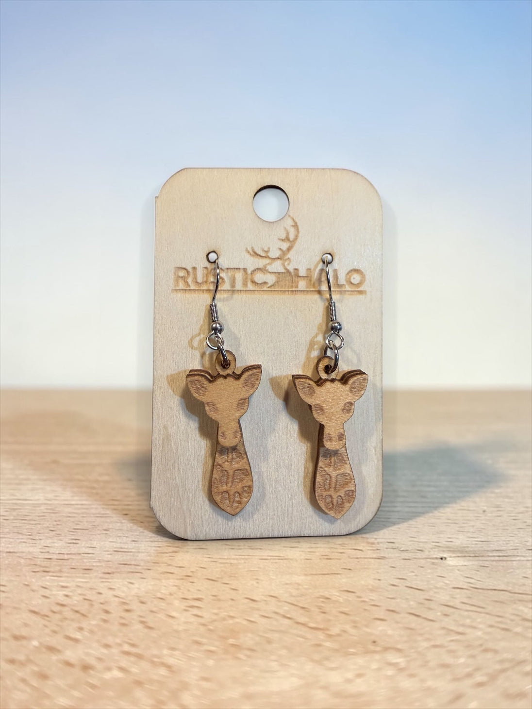 Giraffe Dangle Earrings - Rustic Halo