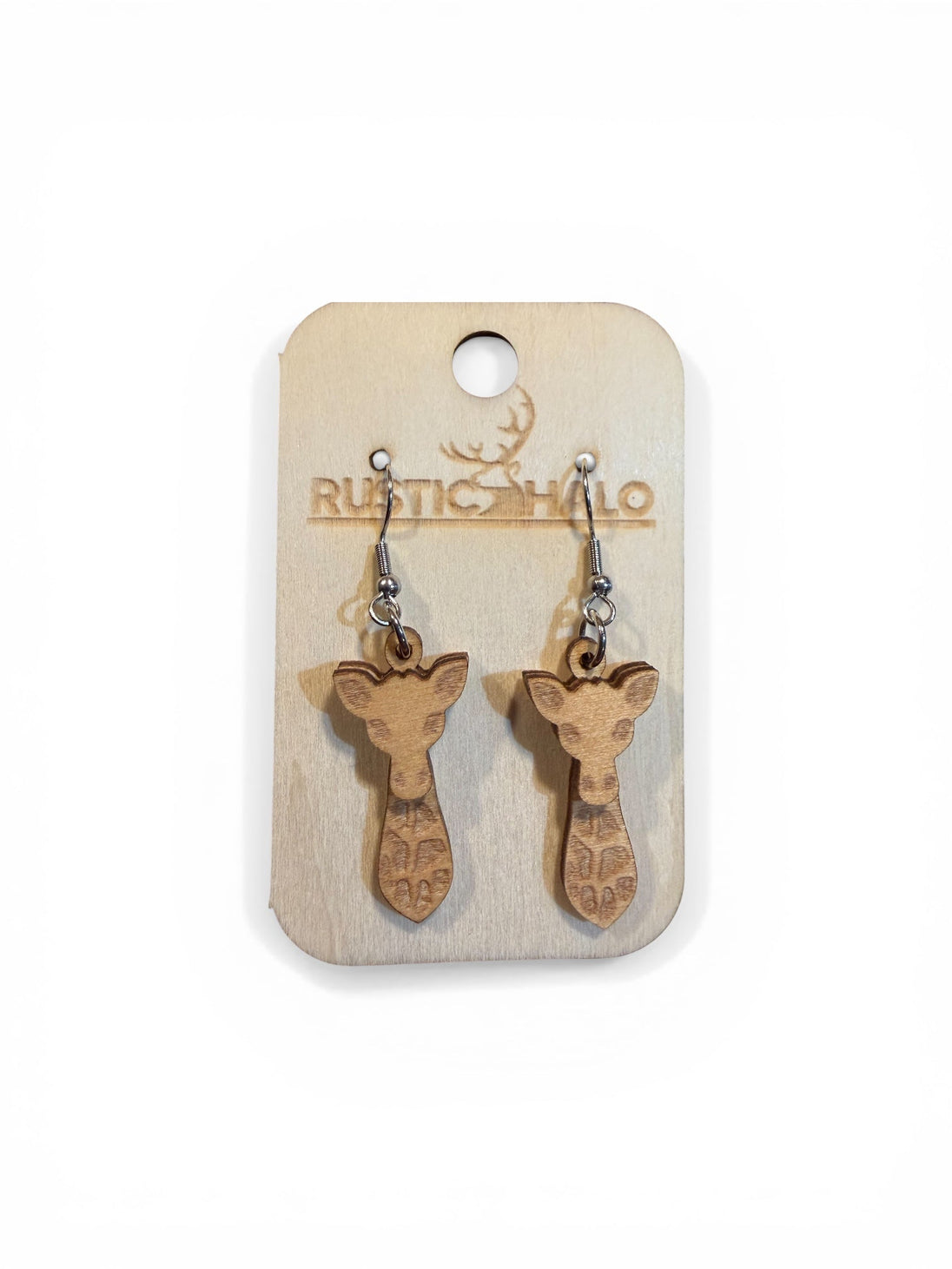 Giraffe Dangle Earrings - Rustic Halo