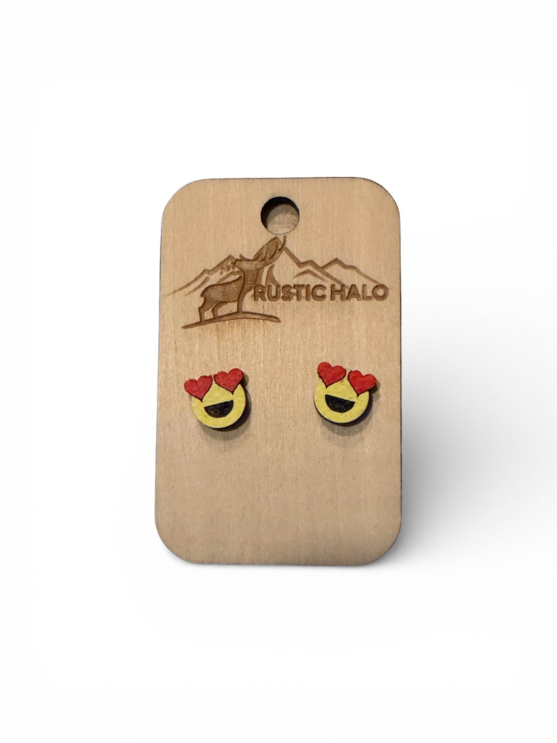 Happy Hearts Stud Earrings - Rustic Halo