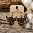 Highland Cow Dangle Earrings