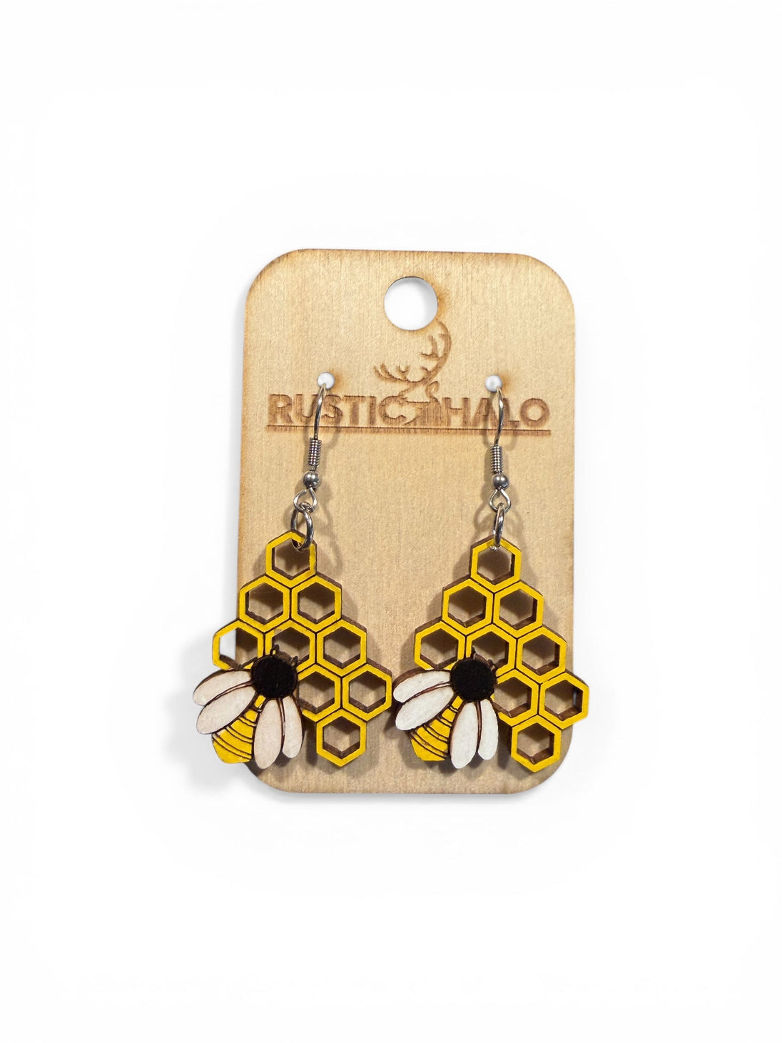 Honeycomb Bloom Dangles - Rustic Halo