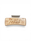 I Know A Name Jesus Hair Claw - Rustic Halo