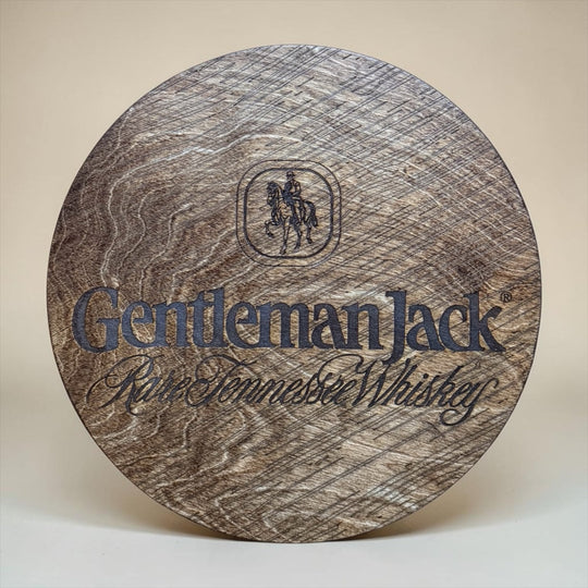 Jack Daniel’s Gentleman Jack Round Sign - Rustic Halo