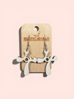 Joy Cross Dangle Earrings - Rustic Halo