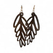 Laser Cut XLarge Baltic Birch Pine Cone Dangle earrings - Rustic Halo