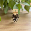 Laser Cut XLarge Baltic Birch Pine Cone Dangle earrings - Rustic Halo