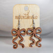 Long Tail Bow Dangle Earrings - Rustic Halo