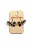 Mallard Duck Dangle Earrings - Rustic Halo