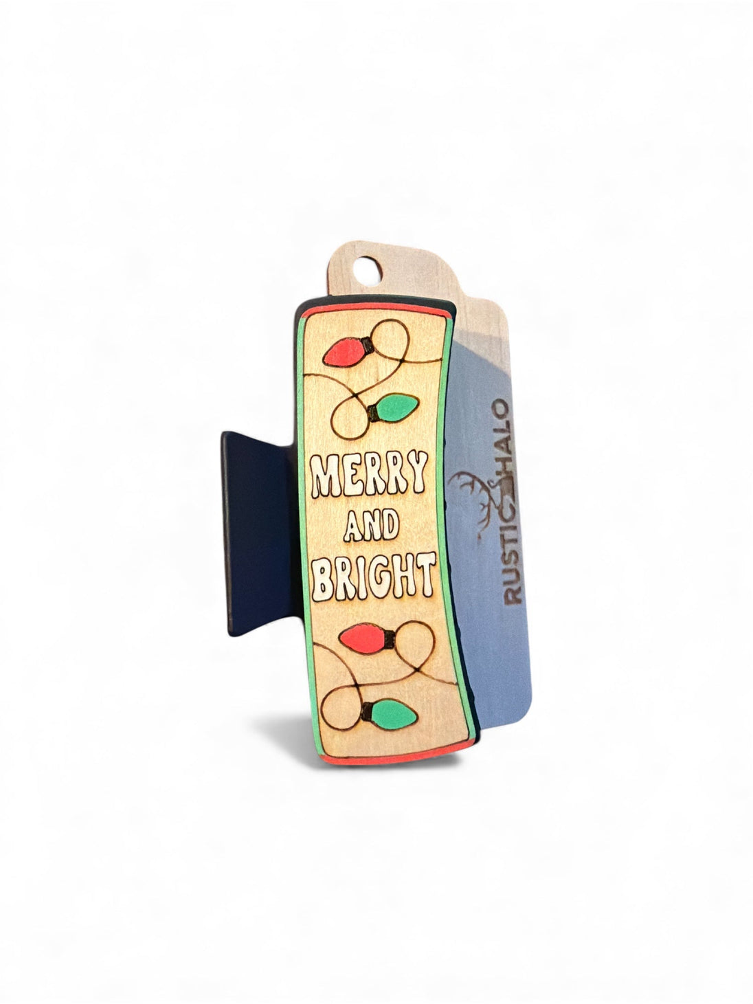 Merry and Bright Hair Claw - Rustic Halo