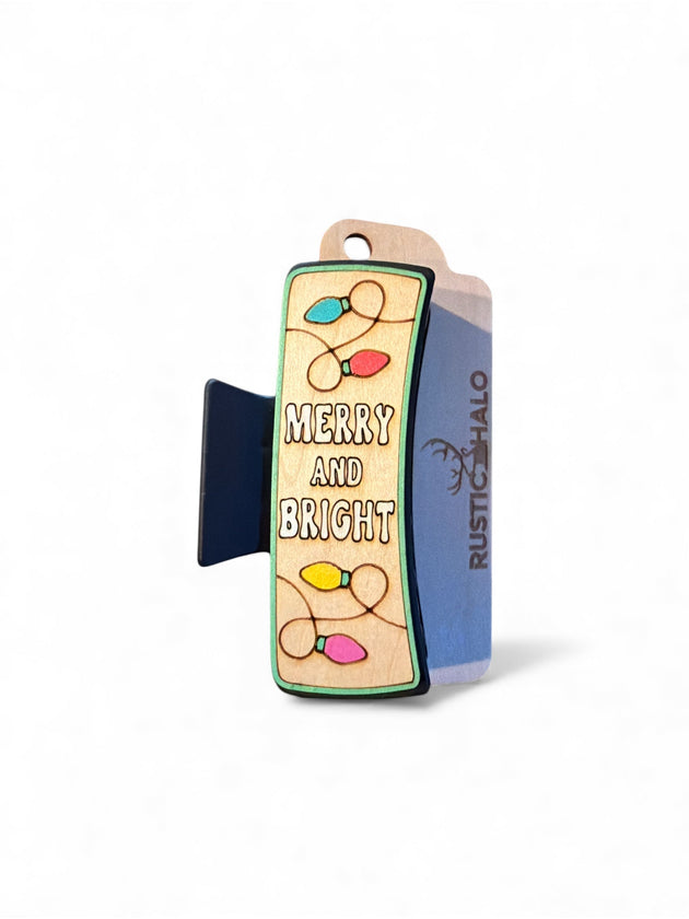 Merry and Bright Hair Claw - Rustic Halo