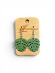 Monstera Leaf Earrings - Rustic Halo