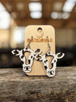 Moo Cow Earrings - Rustic Halo