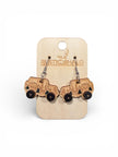 Off Road Jeeper Wood Earrings - Rustic Halo