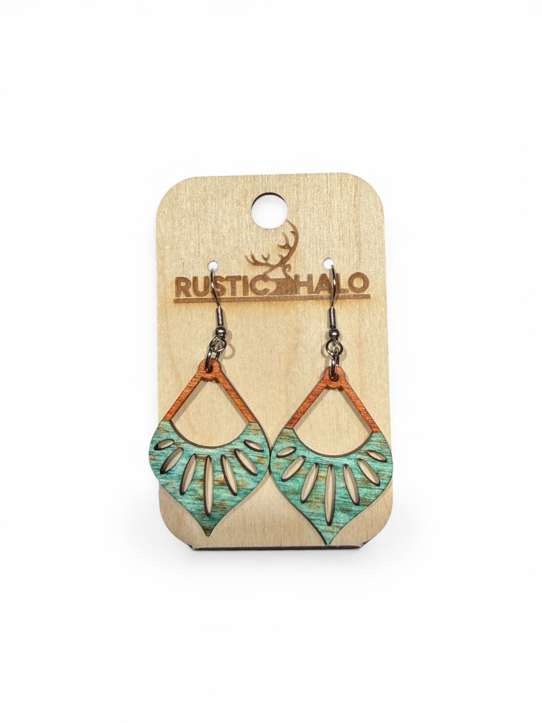 Patina Dangle Earrings - Rustic Halo