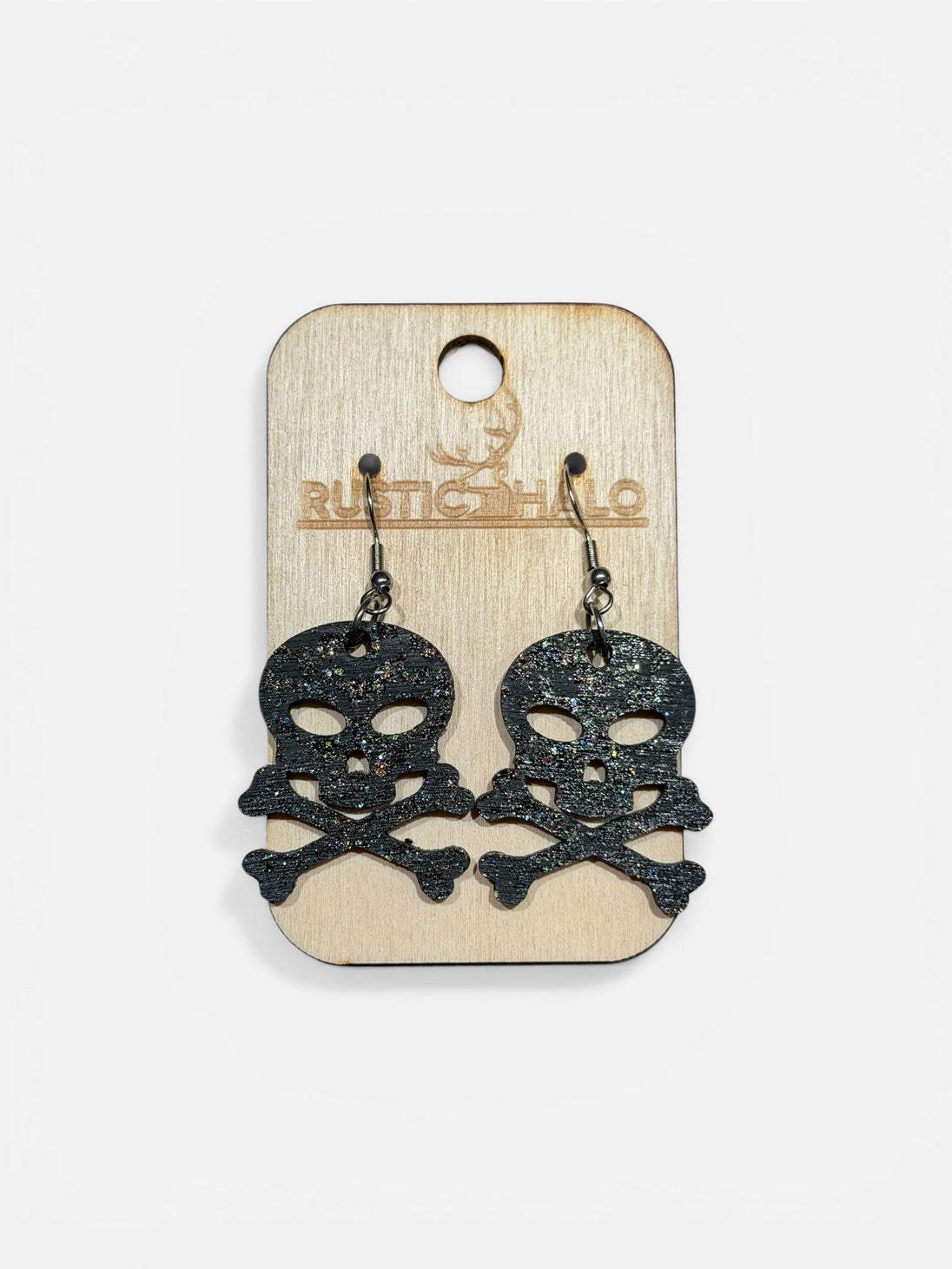Pirate Skull and Cross Bone Earrings - Rustic Halo
