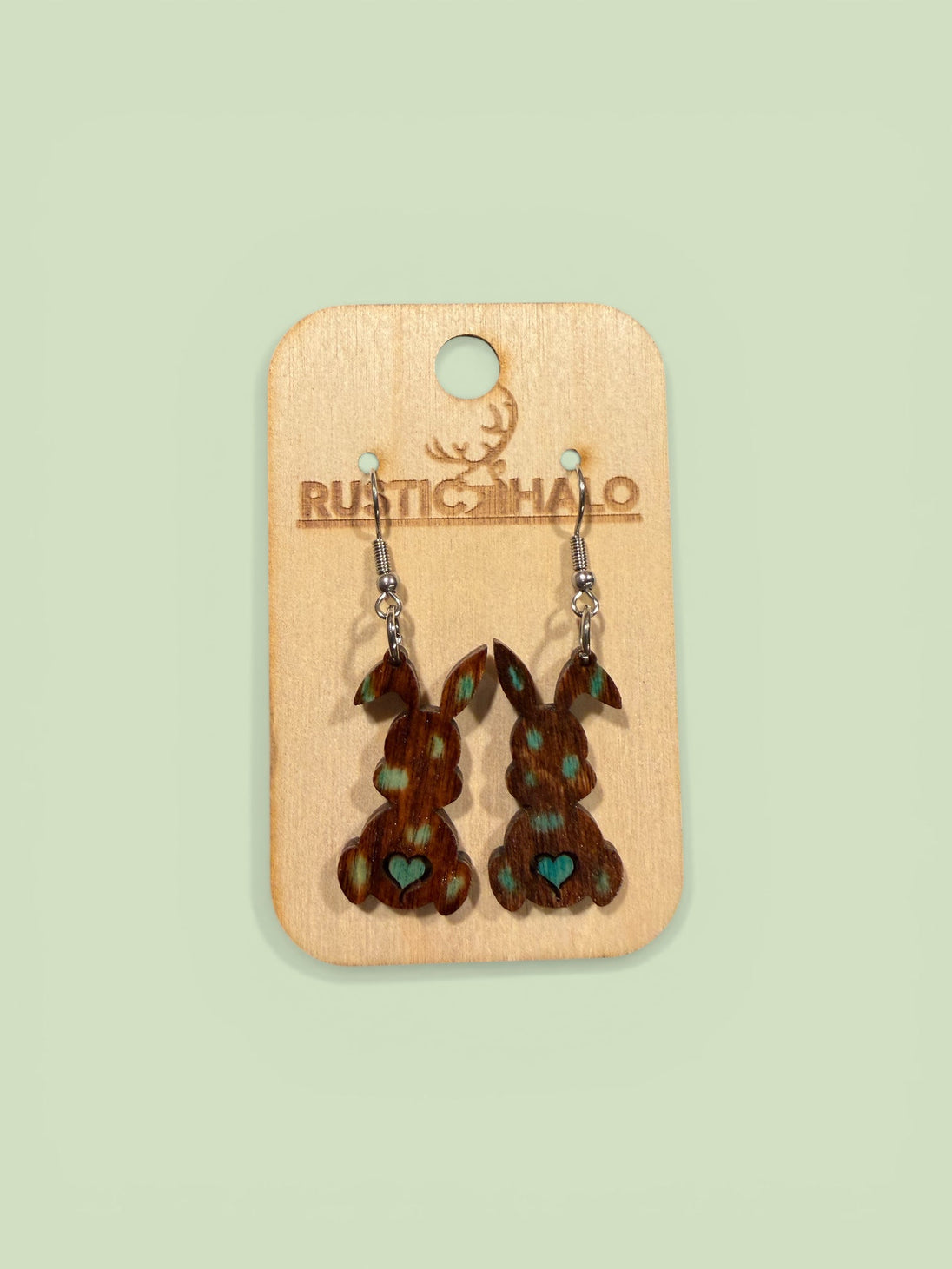 Rustic Bunny Love Dangles - Rustic Halo