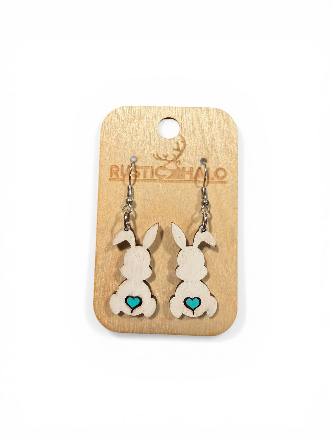 Rustic Bunny Love Dangles - Rustic Halo