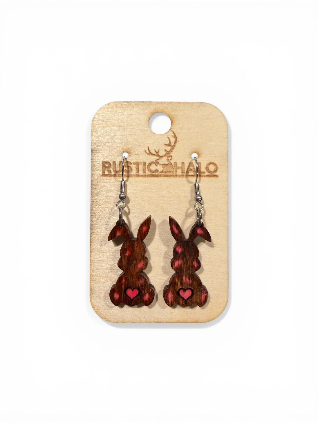 Rustic Bunny Love Dangles - Rustic Halo