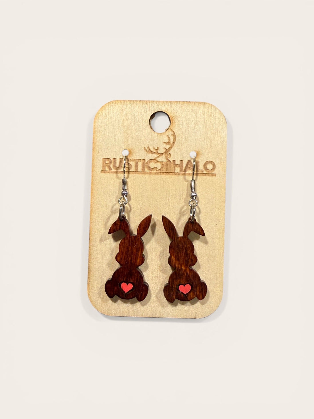 Rustic Bunny Love Dangles - Rustic Halo