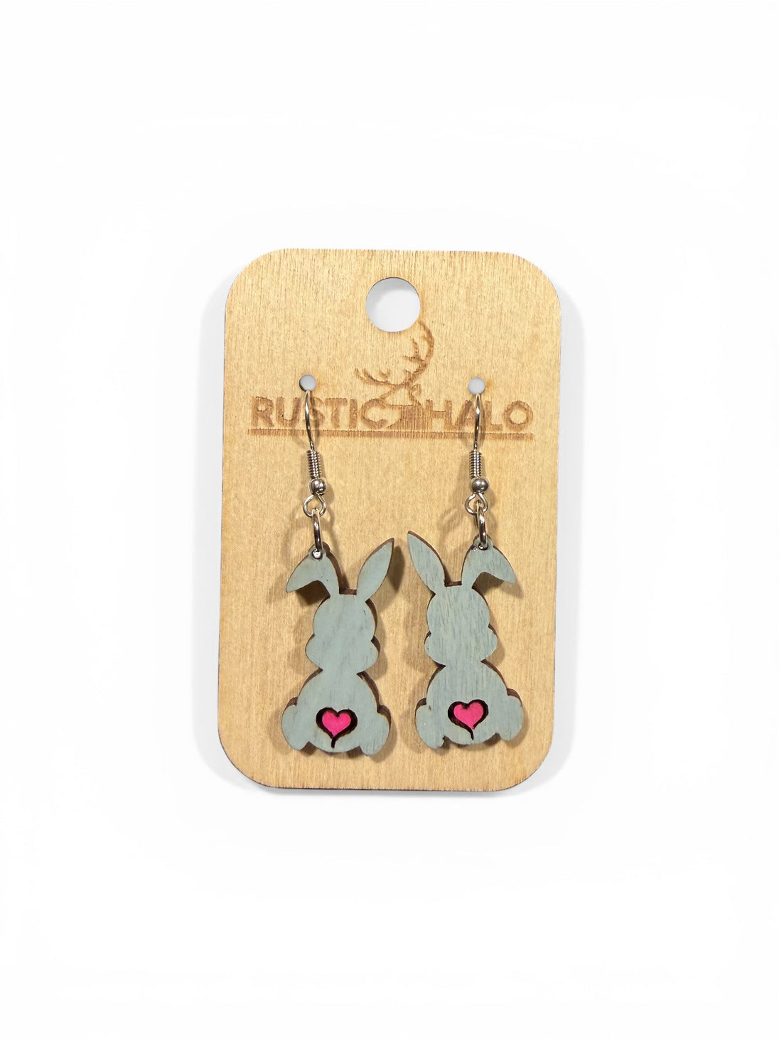 Rustic Bunny Love Dangles - Rustic Halo