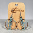 Seahorse Medallion Earrings - Rustic Halo