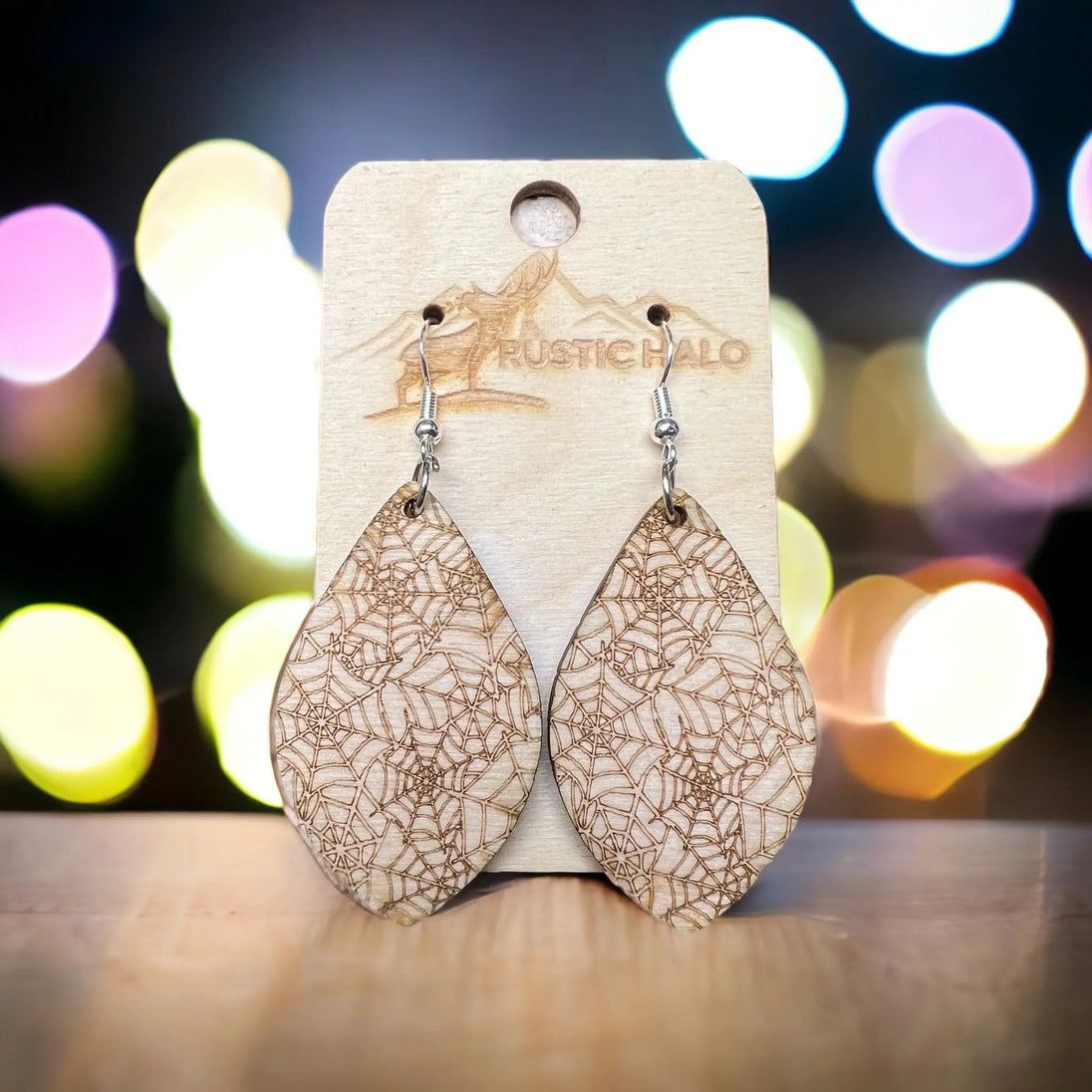 Spiderweb hanging earrings - Rustic Halo