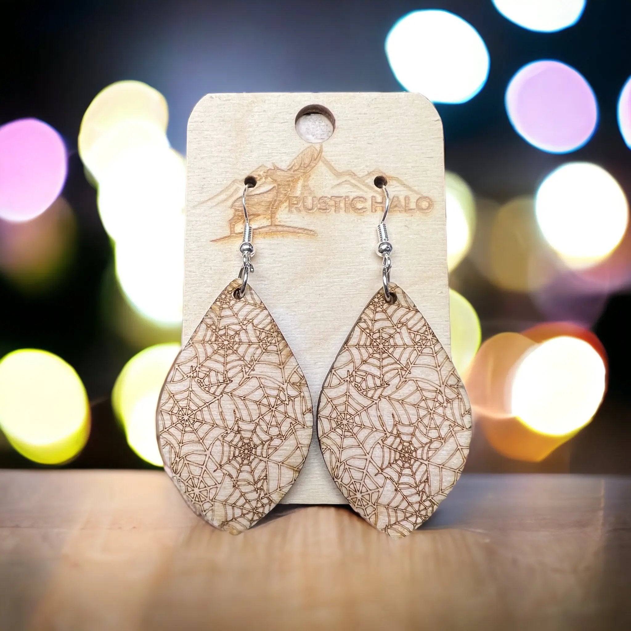 Spiderweb hanging earrings - Rustic Halo