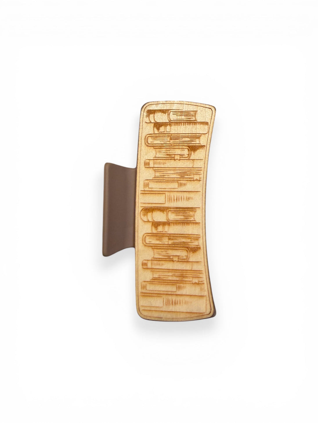 Stack of Books Hair Claw - Rustic Halo