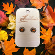 Striped Pumpkin Studs - Rustic Halo