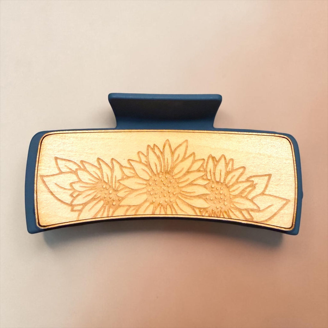 Sunflower Hair Claw - Rustic Halo