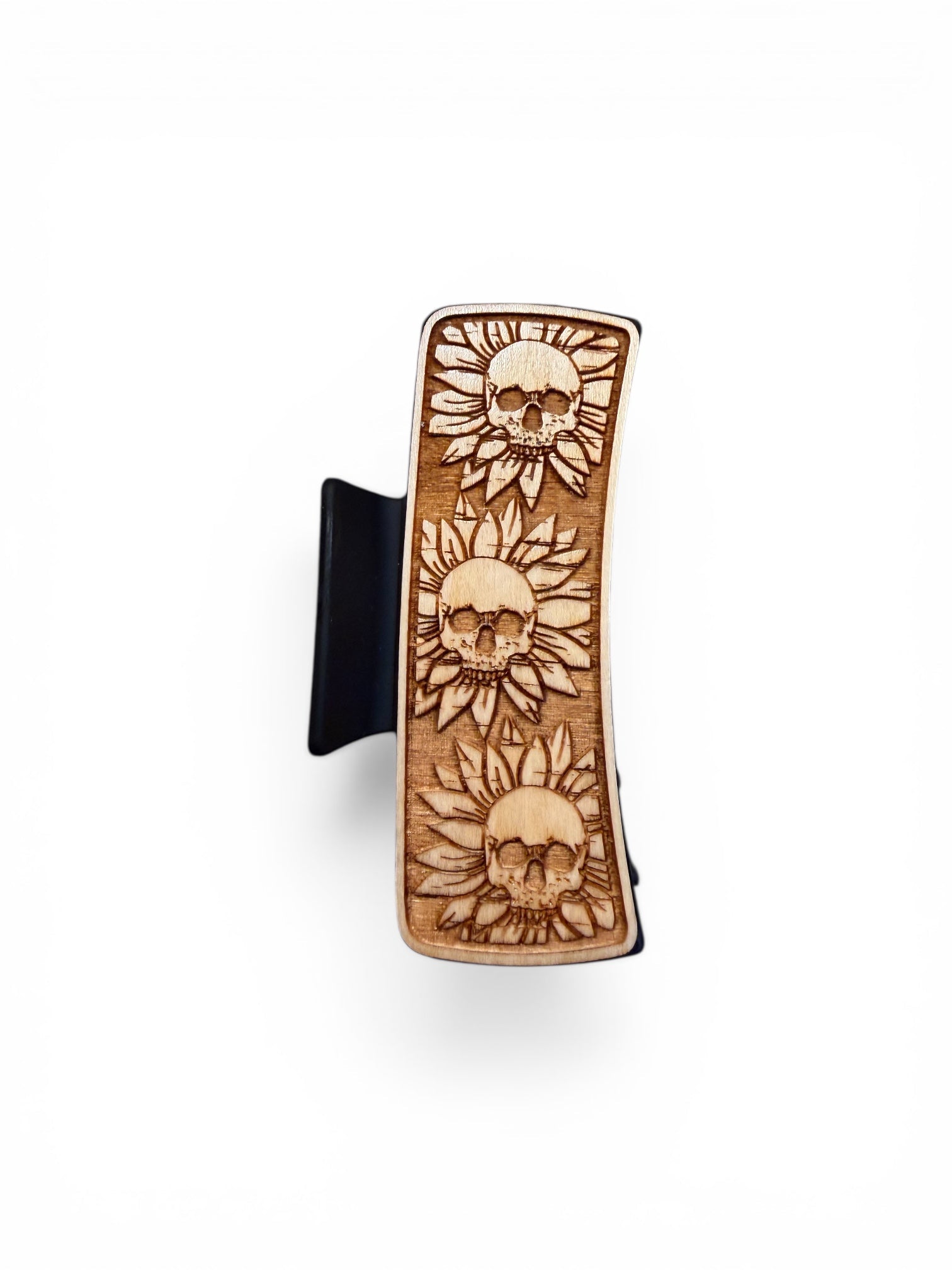 Sunflower Skull Hair Claw - Rustic Halo