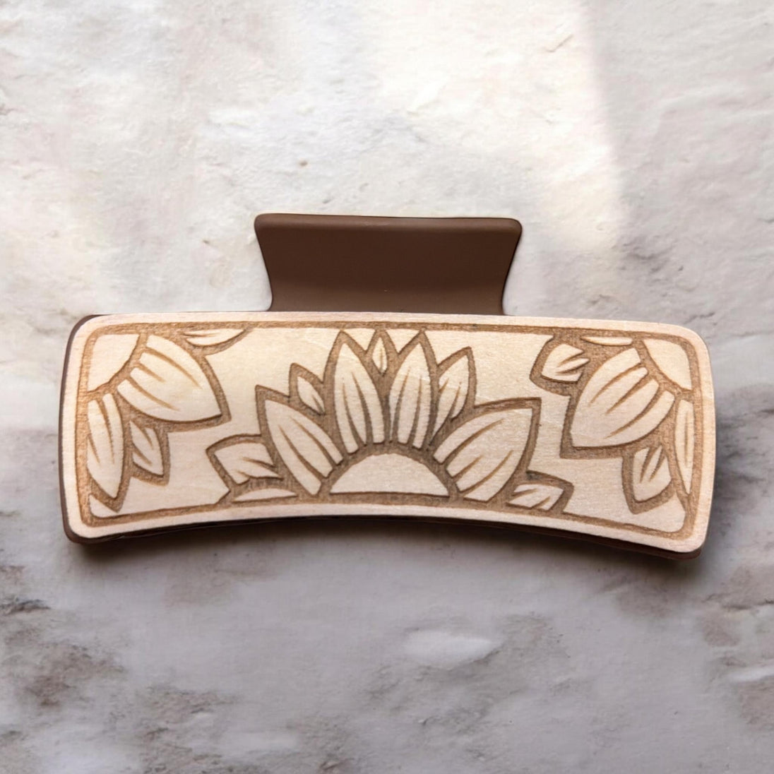Sunflower Trio Hair Claw - Rustic Halo